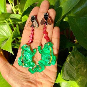 The Frog + the Fly Earrings