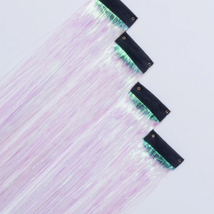 Holographic Hair Tinsel Clip-Ins (4 Pack)