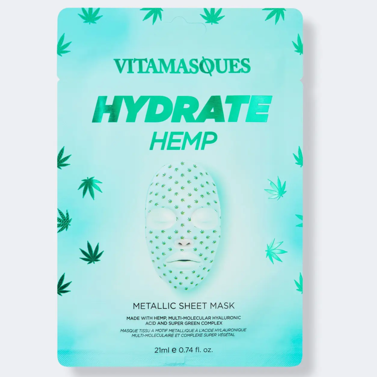Hydrate Hemp Metallic Mask