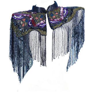 Heavily Beaded Capes w/ Collar