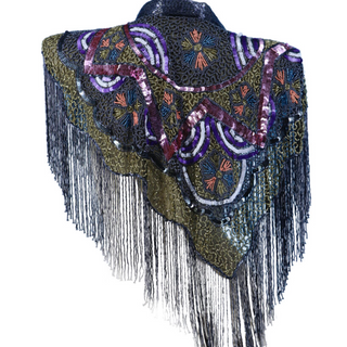 Heavily Beaded Capes w/ Collar
