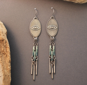 Seeing Eye Fringe Earrings