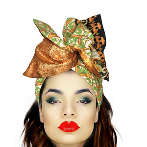 Whirling Turban / Lamé Wired Head Wraps