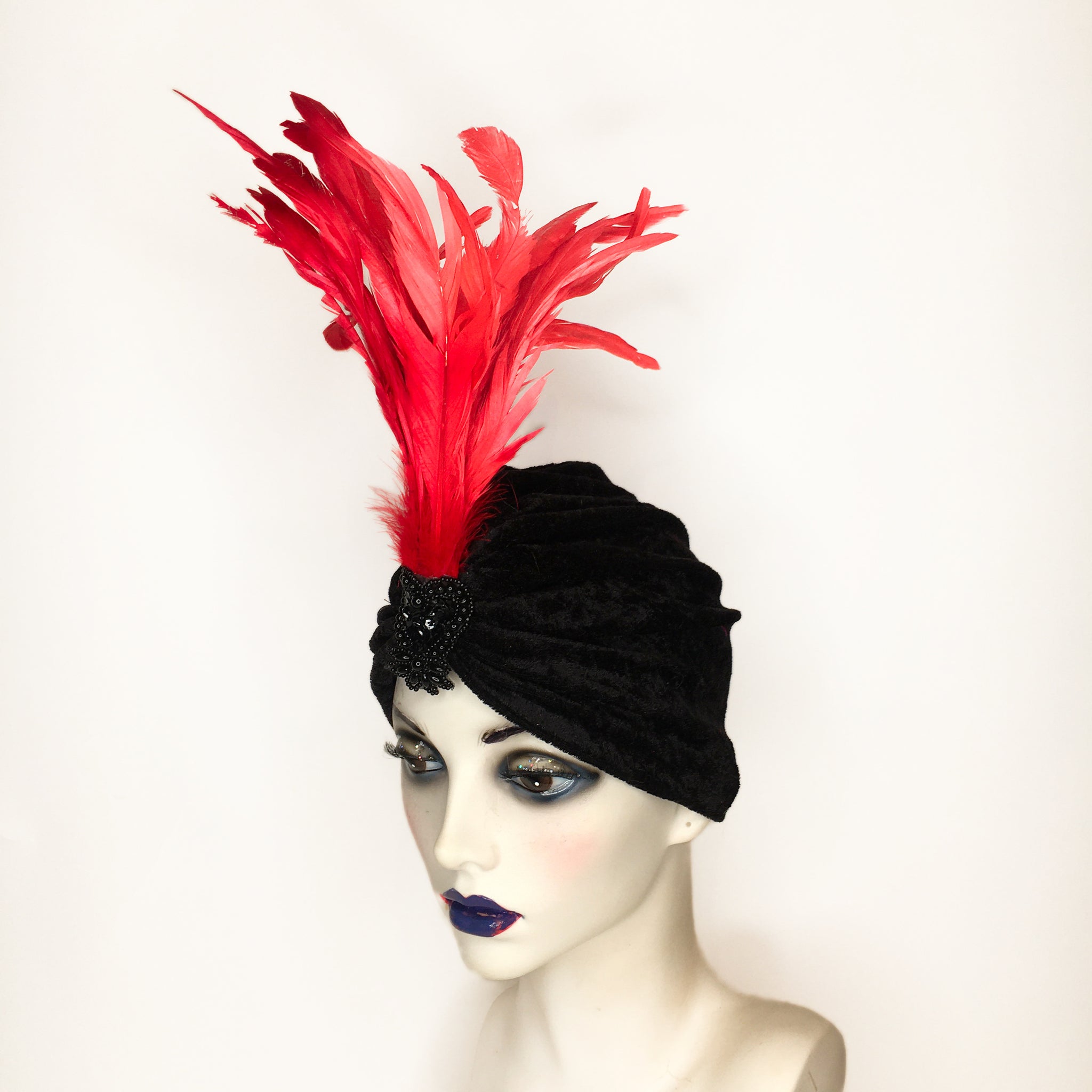 Feather Sparkle Turban