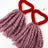 Red Heart / Mauve Tassel