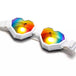 White w/ Rainbow Mirror