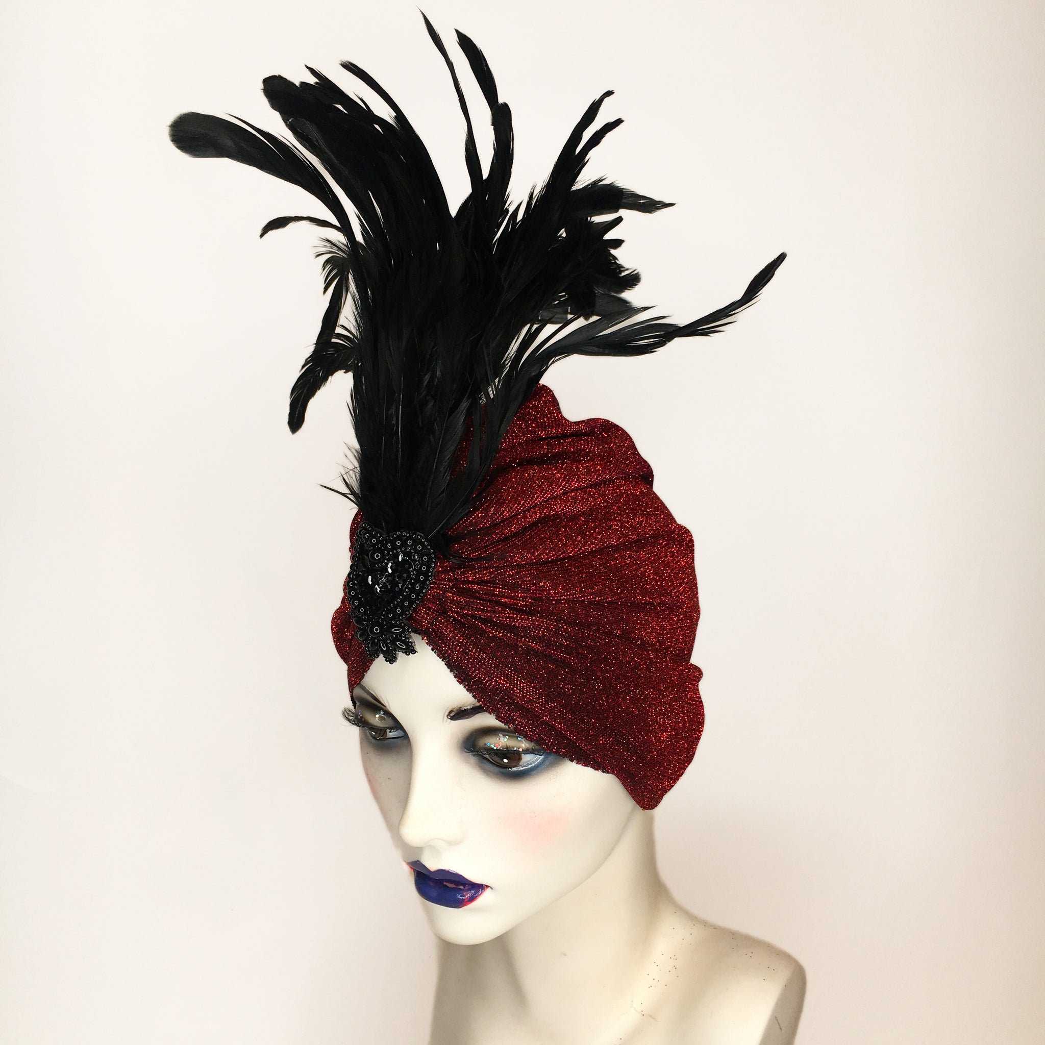 Feather Sparkle Turban