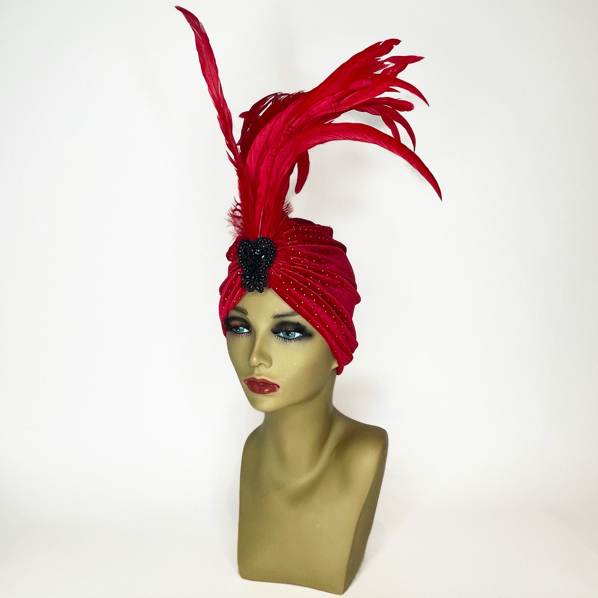 Feather Sparkle Turban