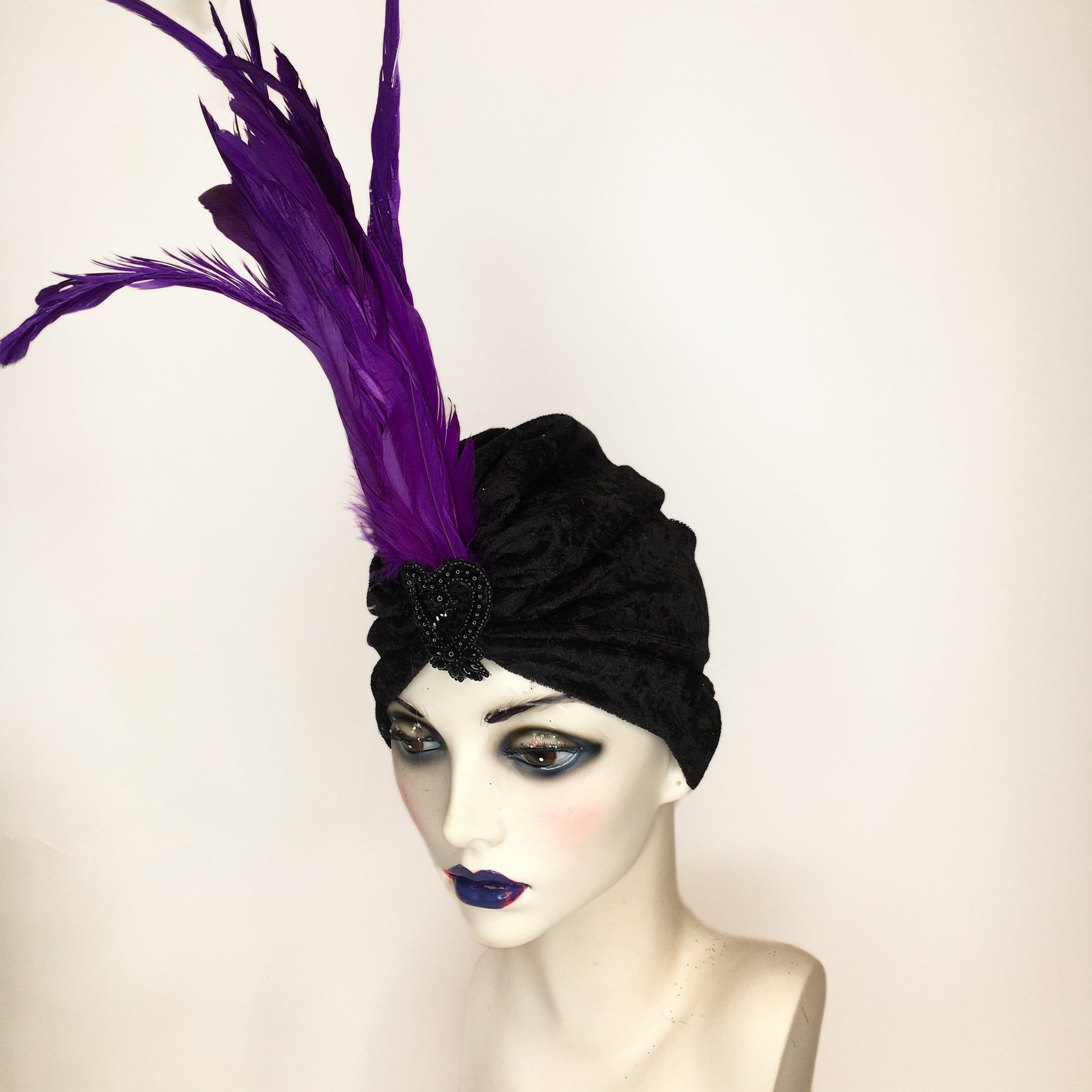 Feather Sparkle Turban