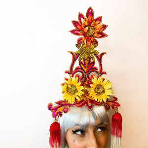 Flower Tower Headdress / Fire