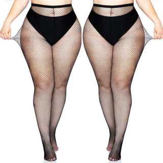 Fishnet Pantyhose - O/S + Plus Size