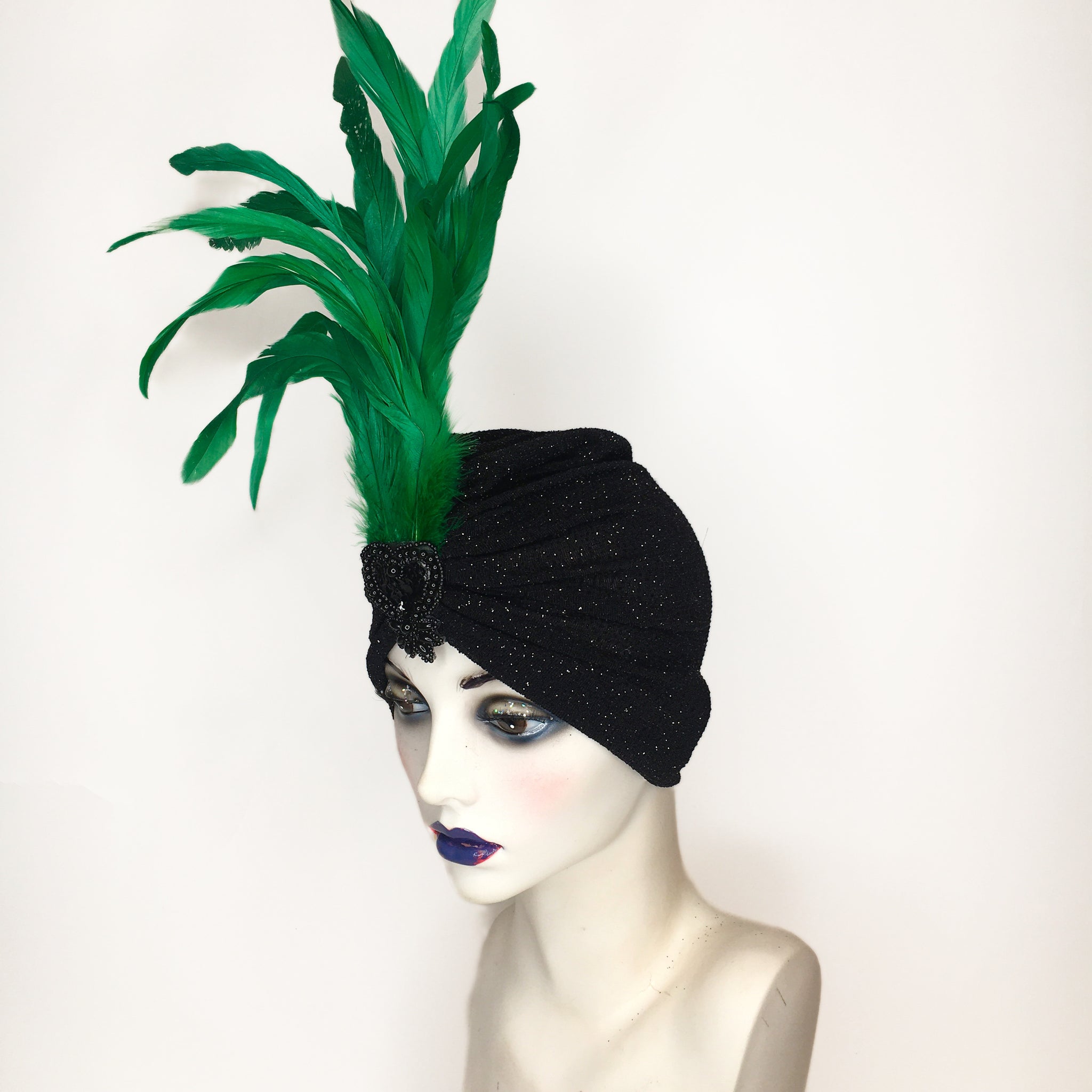 Feather Sparkle Turban