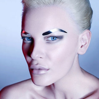 Face Lace Silver Brows