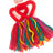 Red Heart / Confetti Tassel