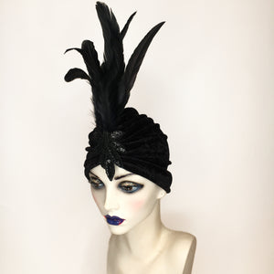 Feather Sparkle Turban