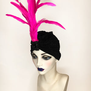 Feather Sparkle Turban