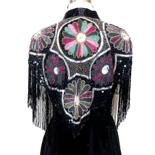 Heavily Beaded Capes w/ Collar