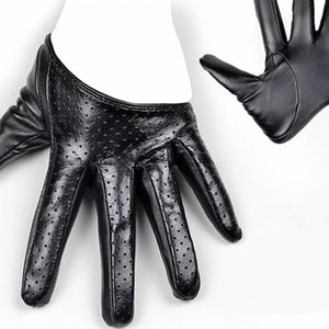 Gloves / Vegan Leather Halfsies