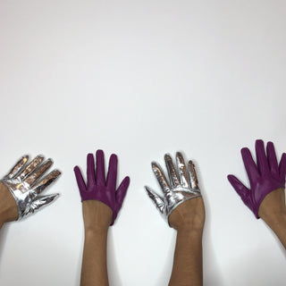 Gloves / Vegan Leather Halfsies