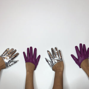 Gloves / Vegan Leather Halfsies