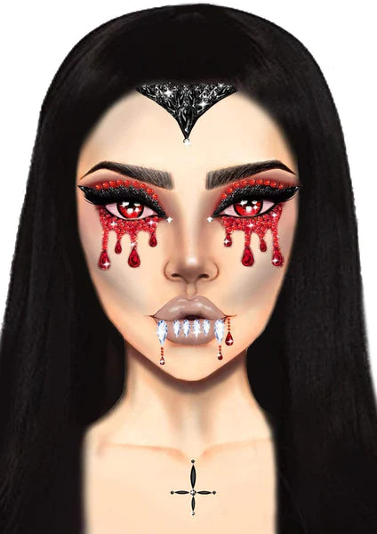 Halloween Face Jewels Coco Coquette