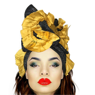 Fancy Ruffled Wire Headwrap