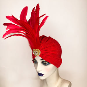 Feather Sparkle Turban