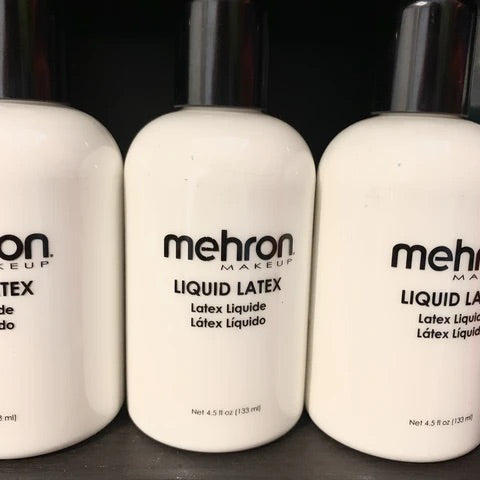 Mehron Makeup Liquid Latex | SFX Makeup | Halloween Latex Makeup | Latex  Glue for Skin | Prosthetic Glue 4.5 fl oz (133 ml) (Zombie Flesh)