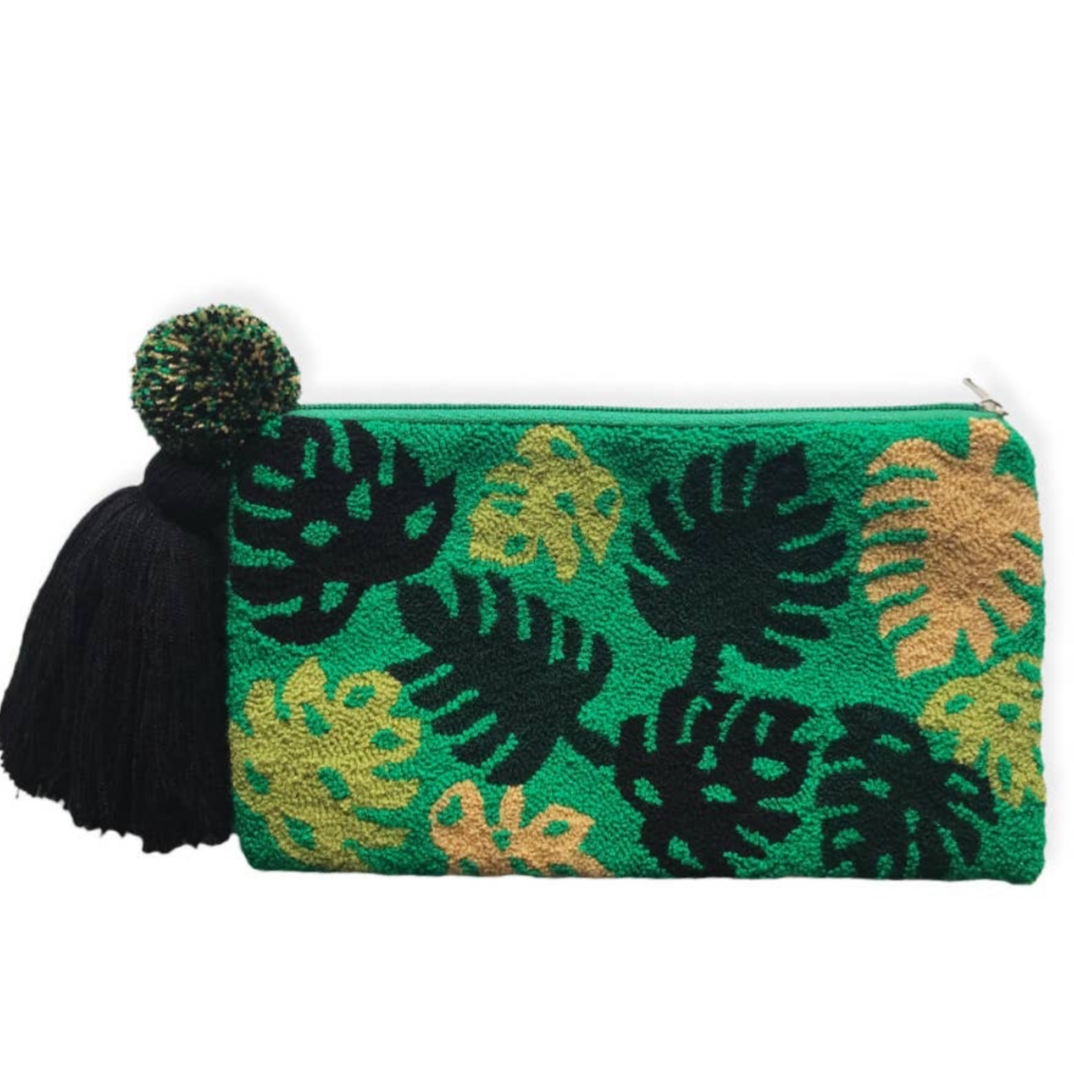 Handmade Tapizada Botanical Clutch Purse